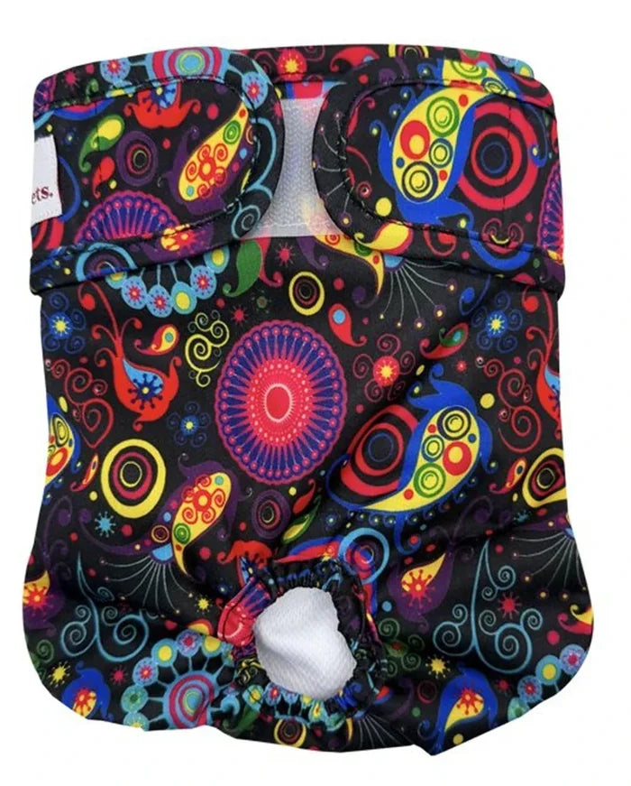 Loving Pets Small Washable Dog Nappies - Purple