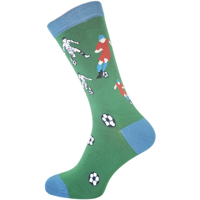 World Cup Football Men's Bamboo Socks - Sports Fan's Crew Socks