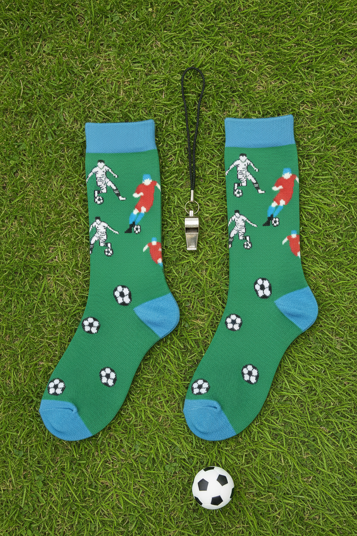 World Cup Bamboo Socks - grass background