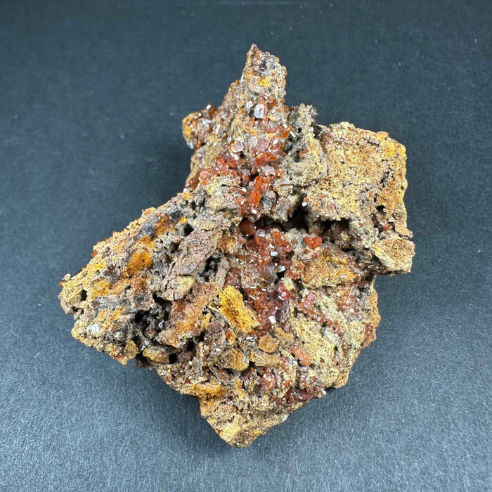 Wulfenite Cluster on Matrix from Maoniuping Mine, Sichuan, China - Smokin Resin Company