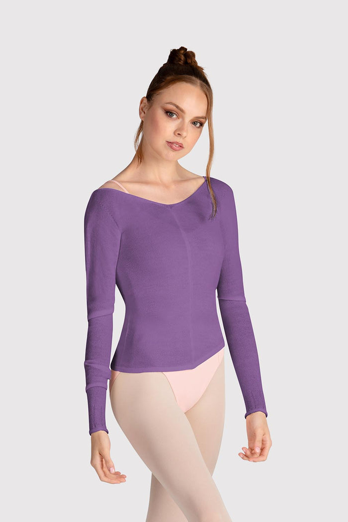 Z0105 - Bloch Kara Long Sleeve V Womens Top