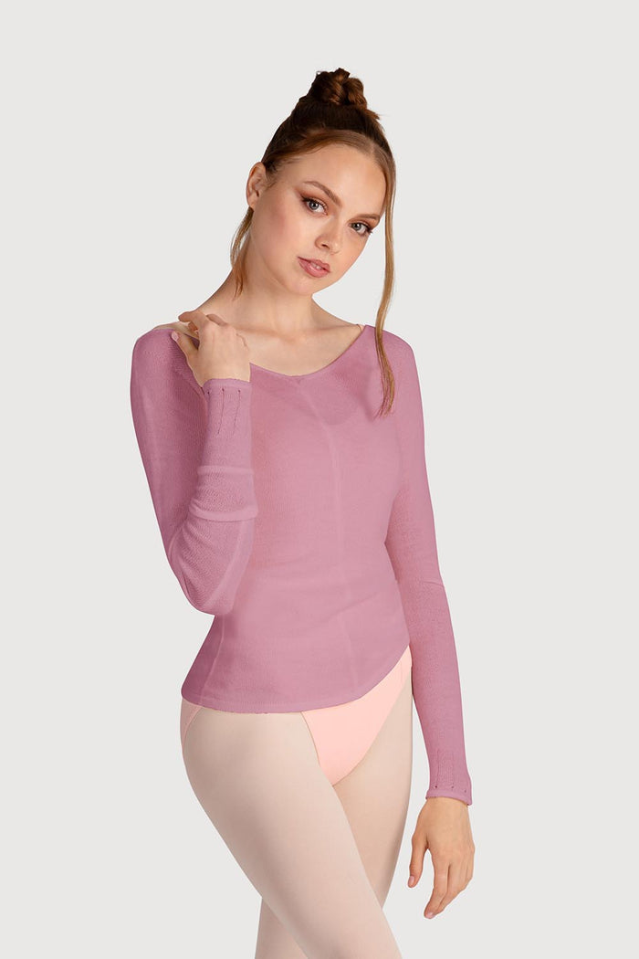 Z0105 - Bloch Kara Long Sleeve V Womens Top