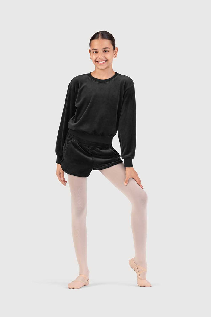 Z530016G - Bloch Lily Girls Velvet Crew Jumper