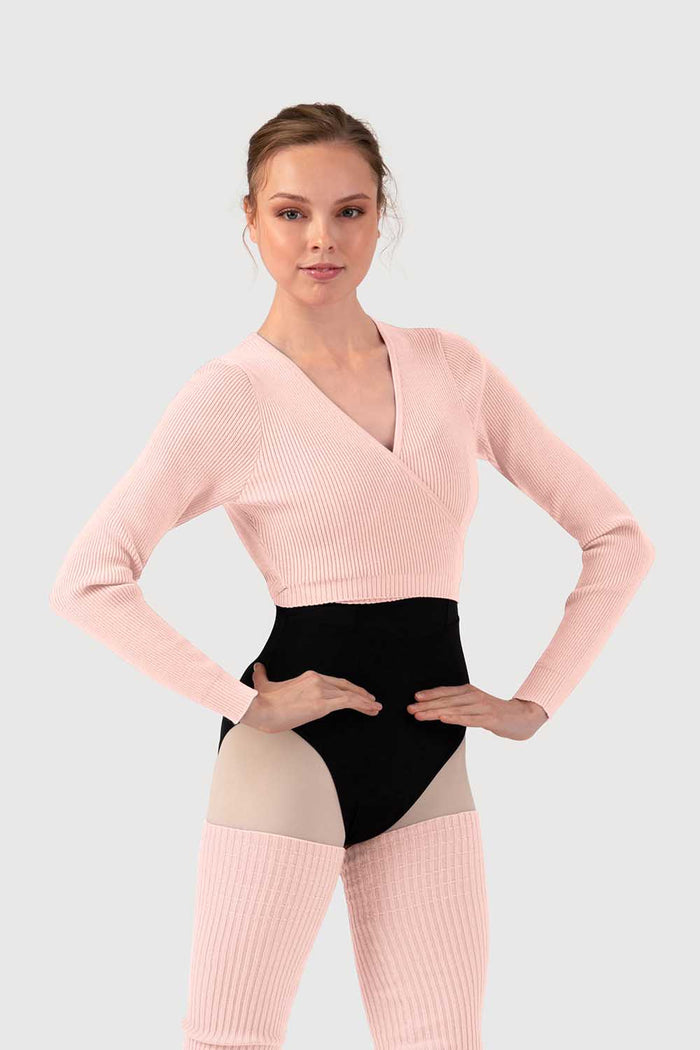 Z530018 - Bloch Celeste Knit Womens Long Sleeve Wrap Top