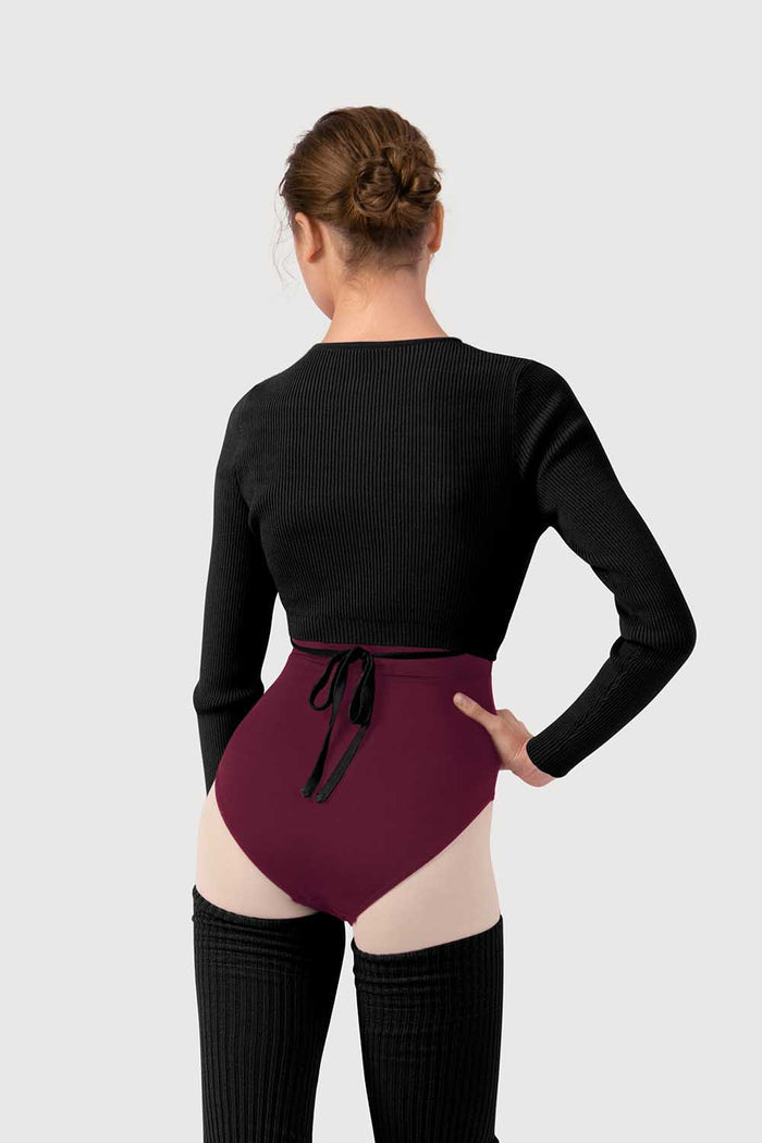 Z530018 - Bloch Celeste Knit Womens Long Sleeve Wrap Top