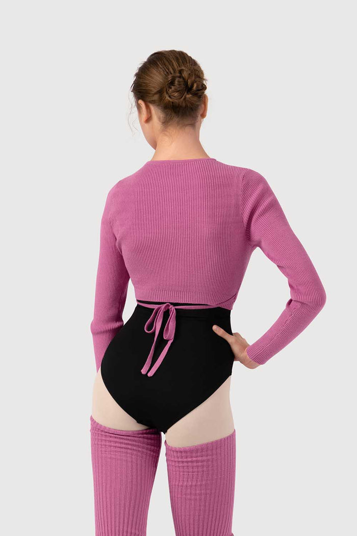 Z530018 - Bloch Celeste Knit Womens Long Sleeve Wrap Top
