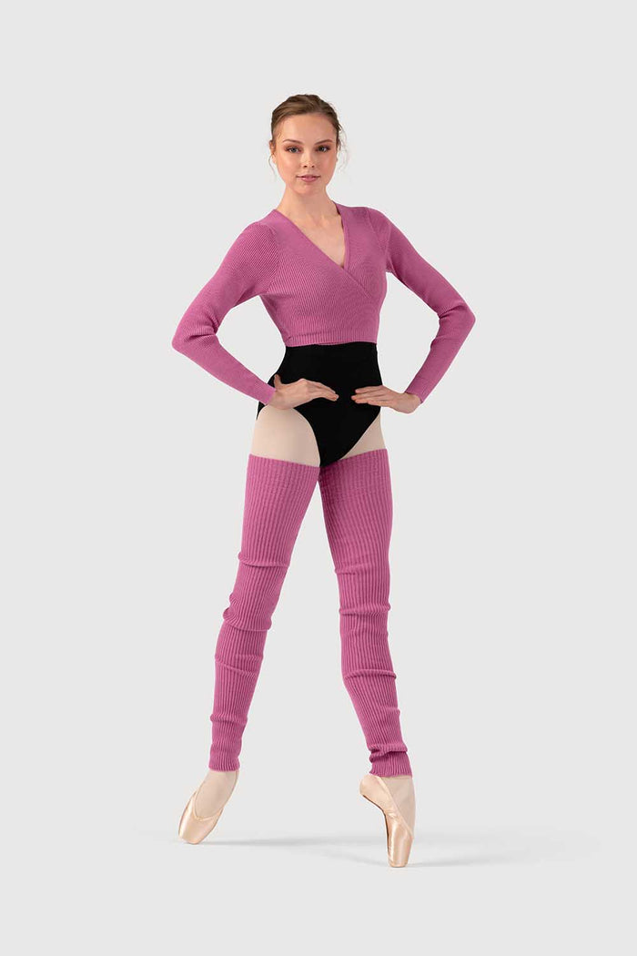 Z530018 - Bloch Celeste Knit Womens Long Sleeve Wrap Top