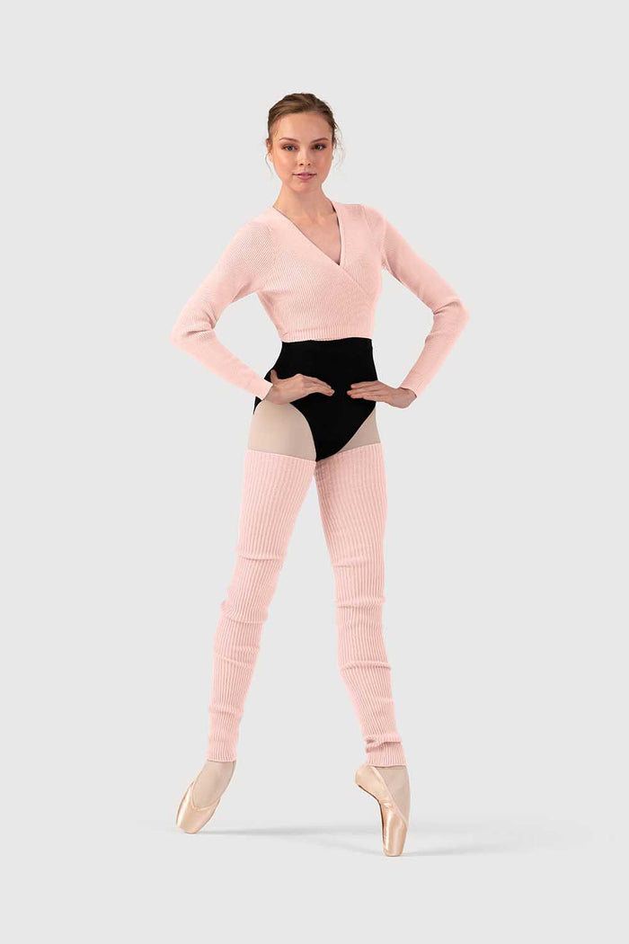 Z530018 - Bloch Celeste Knit Womens Long Sleeve Wrap Top