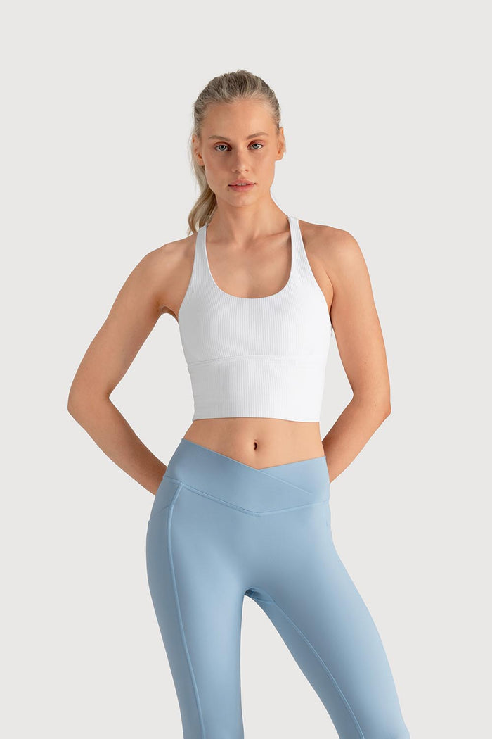 Z5480Y - Rib Sports Bra Top