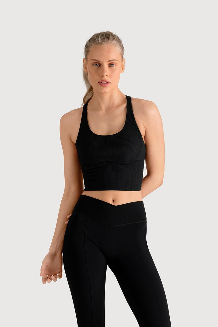 Z5480Y - Rib Sports Bra Top