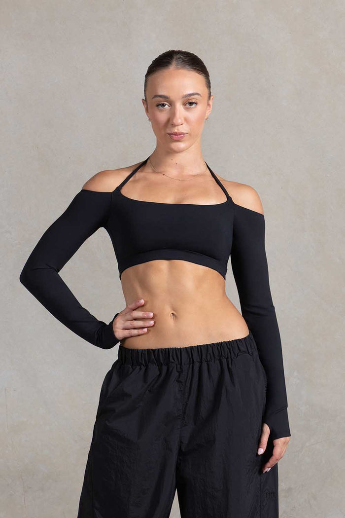Z55765 - Long Sleeve Bolero Crop
