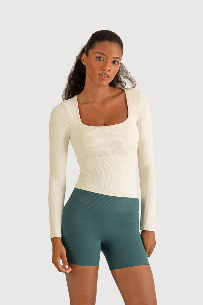 Z5683Y - Rib Essential Long Sleeve Top