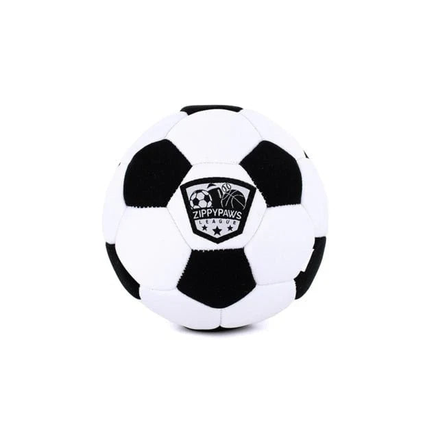 Zippy Paws ZIPPYPAWS Sportsballz Soccer Squeaky Soft Dog Toy